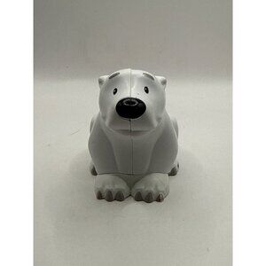 Fisher Price Little People White Share and Care Safari Zoo Polar Bear Animal